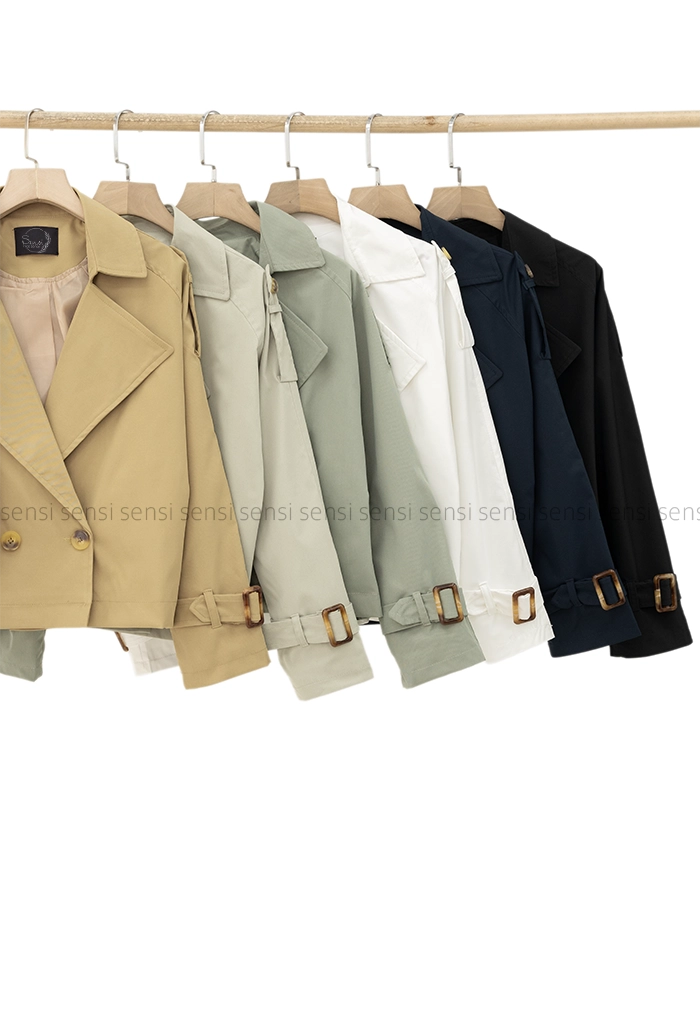 ترنچ کت کتان زارا آستر دار@کد1004696